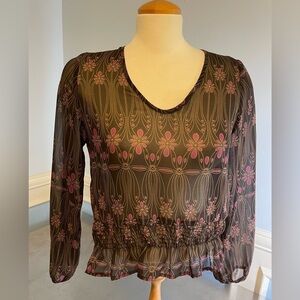 Vintage 90’s flowy sheer blouse